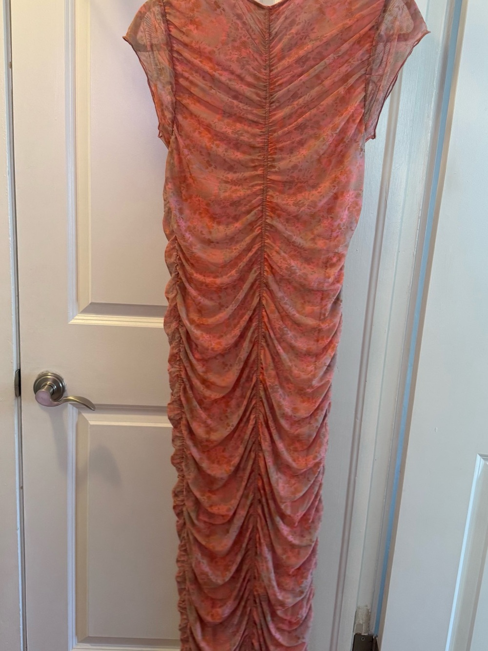 NWT Topshop Floral Ruched Midi Dress - Picture 4 of 9